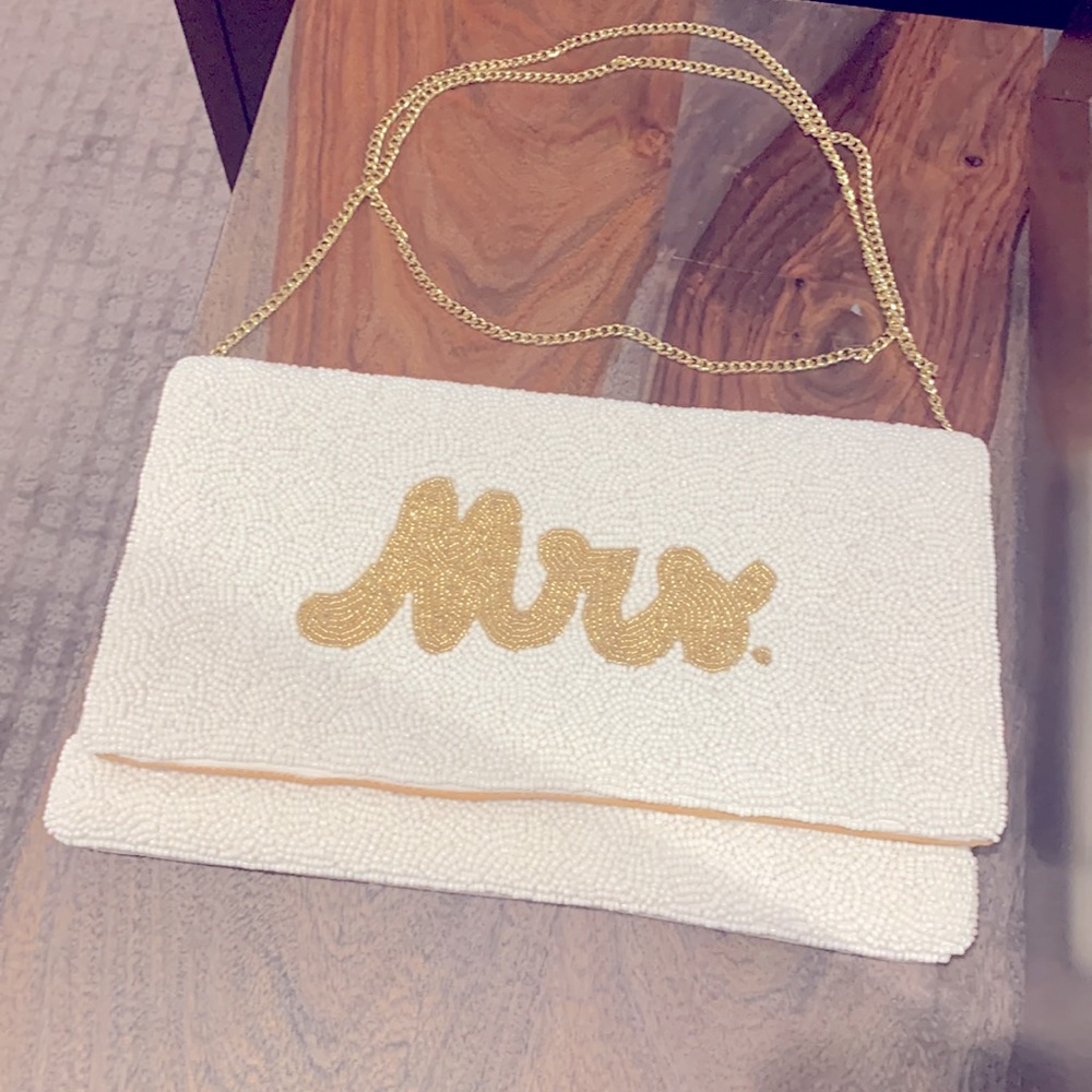 “Mrs.” Over the shoulder bag or clutch style
